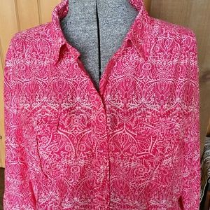 Bit & Bridle cotton button up blouse